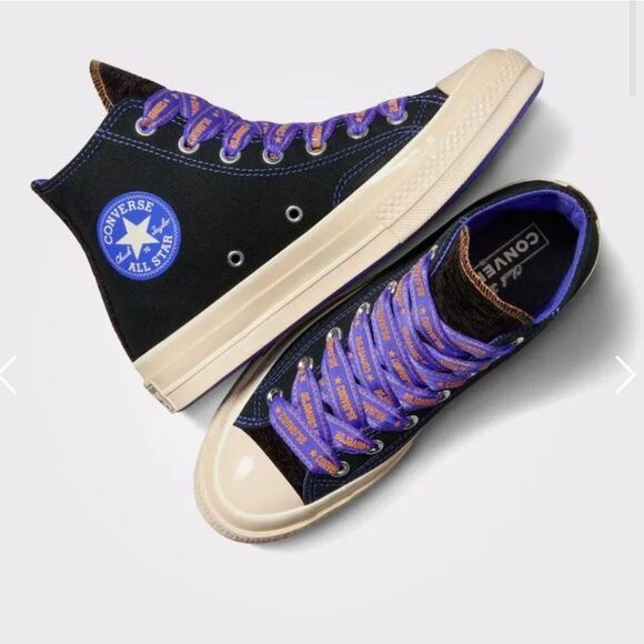BRAND NEW CONVERSE CHUCK 70 RIBBON LACES KADIN SIYAH SNEAKER - Picture 8 of 16